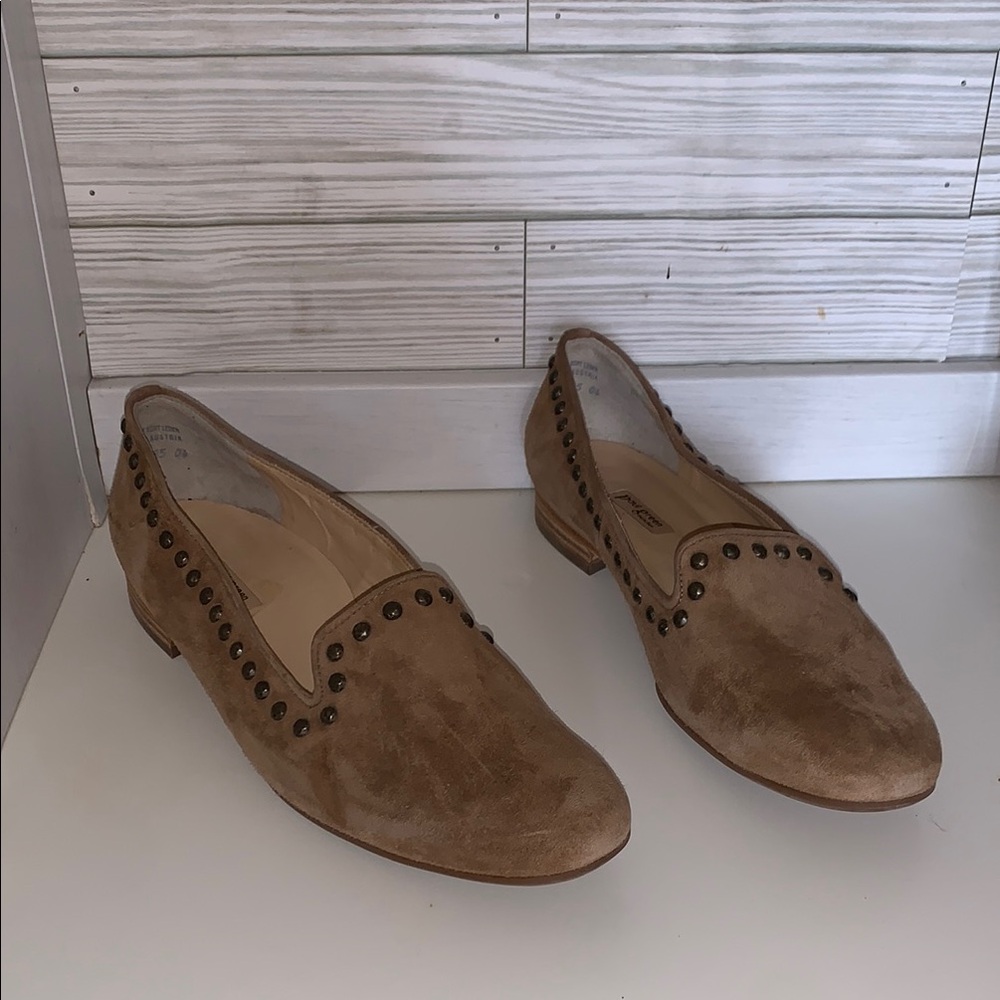 PAUL GREEN MŪCHEN Studded Brown Loafers SUEDE SIZE 7.5
